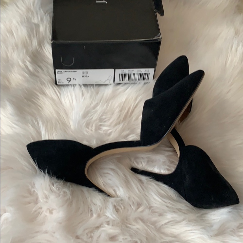 J.Crew Factory Lana Black Suede Pumps - Picture 3 of 8
